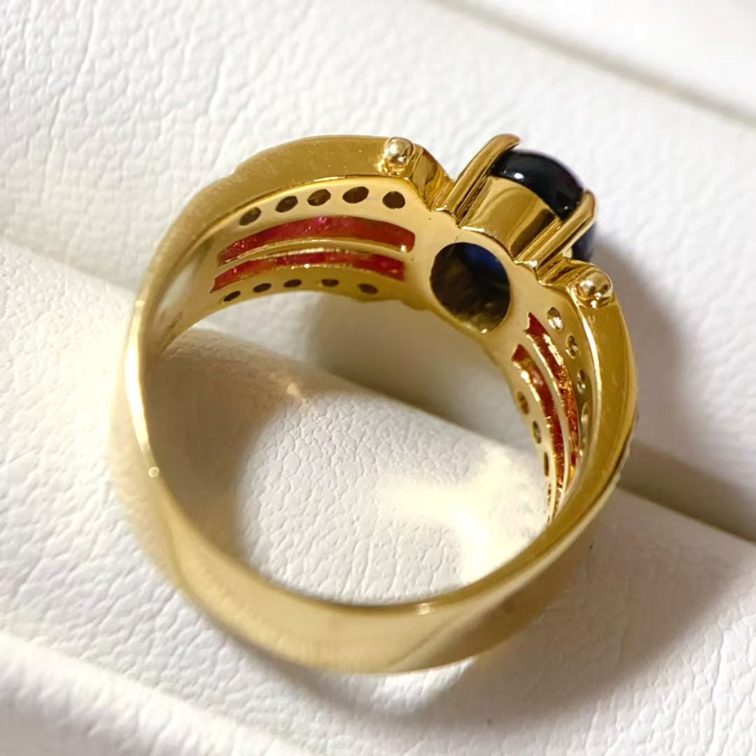 Sapphire Ruby ring