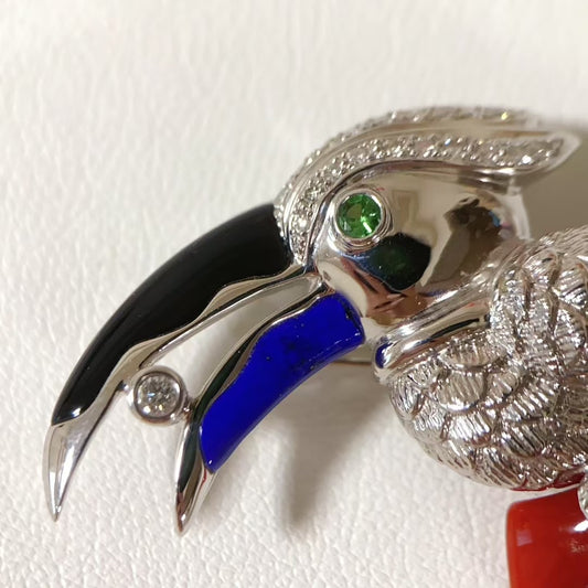 Bird brooch