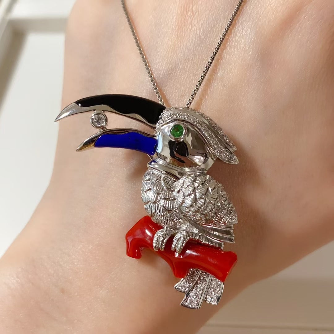 Bird brooch