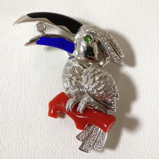 Bird brooch
