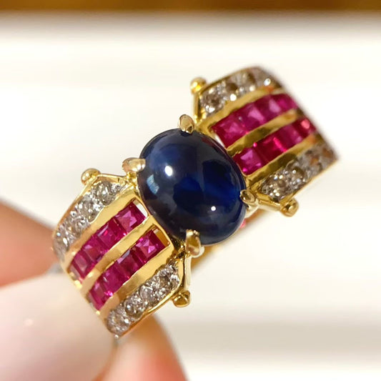 Sapphire Ruby ring